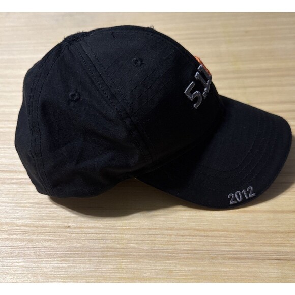 5.11 Tactical Series One Size Black Strapback Baseball Cap/Hat Polyester Cotton - Picture 2 of 6